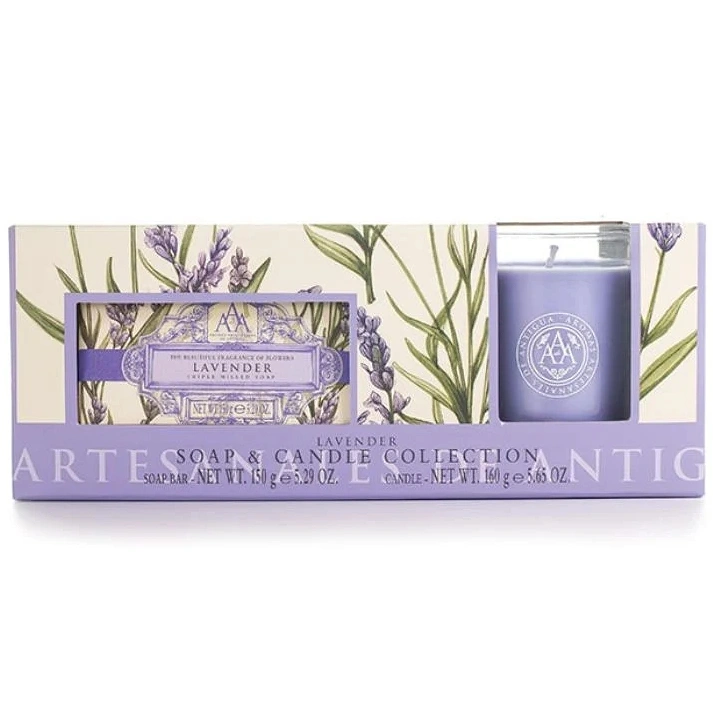 Aromas Artesanales de Antigua - Soap & Candle Gift Set - Lavender
