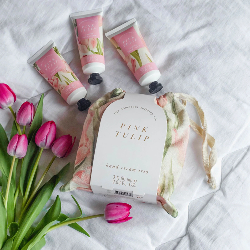 Pink Tulip Hand Cream Trio