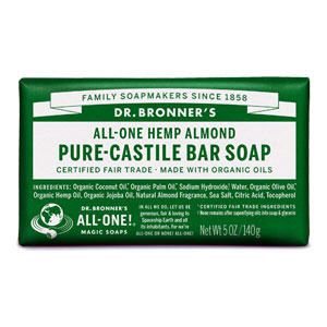 All-One Hemp Pure-Castile Bar Soap - Almond