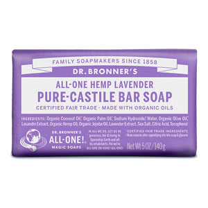 All-One Hemp Pure-Castile Bar Soap - Lavender
