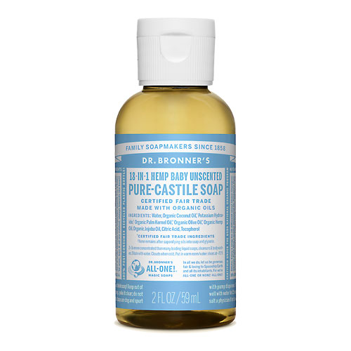 18-in-1 Hemp Baby Unscented Pure-Castile Soap