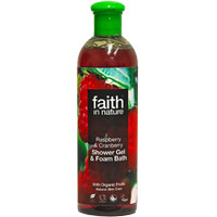 Faith In Nature - Raspberry & Cranberry Foam Bath & Shower Gel