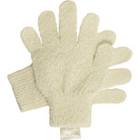 Hydrea London - Natural Cotton Exfoliating Gloves