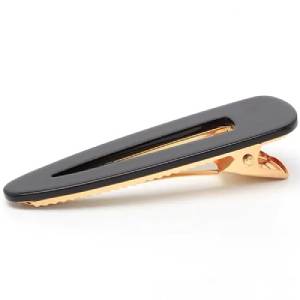 Black Resin Hair Clip