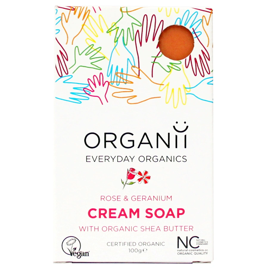 Organii - Cream Soap -  Rose & Geranium
