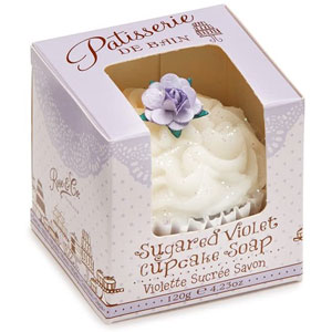 Sugared Violet Cupcake Soap