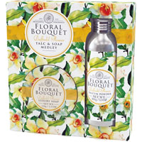 Floral Bouquet - Talc & Soap Medley - Daffodil Flower 