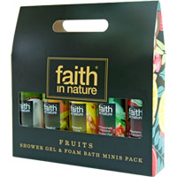 Faith In Nature - Fruits Shower Gel & Foam Bath Minis Pack
